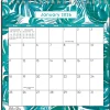 2026 Blue Sky Monthly Desk Calendar With Stand, 6-1/8” x 6-3/8”, Palm Leaves Teal, January To December, 155935