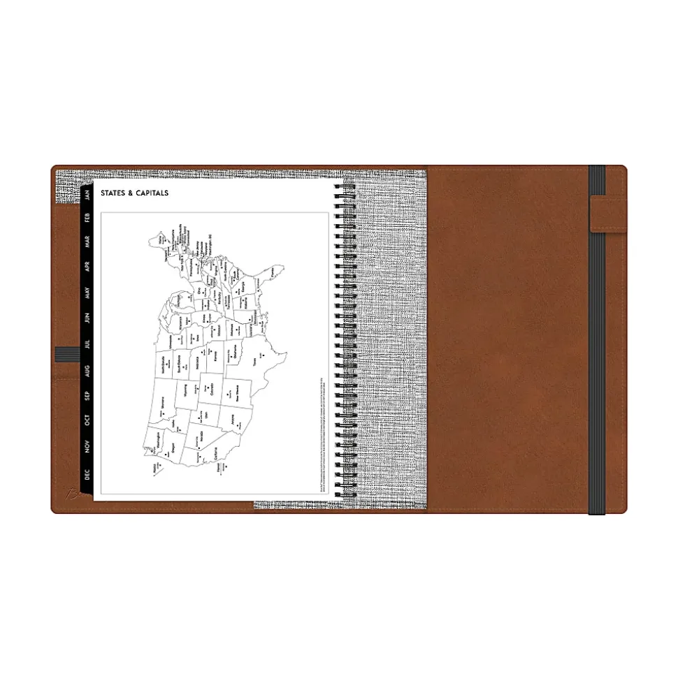 2026 Blue Sky Professional Weekly/Monthly Planner, 8-1/2” x 11”, Tan, January To December, 152945