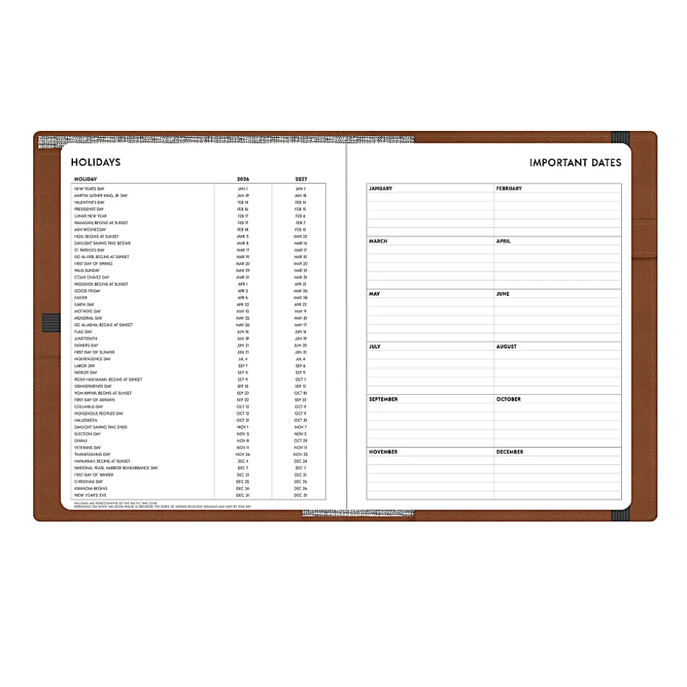 2026 Blue Sky Professional Weekly/Monthly Planner, 7” x 9”, Tan, January To December, 152946