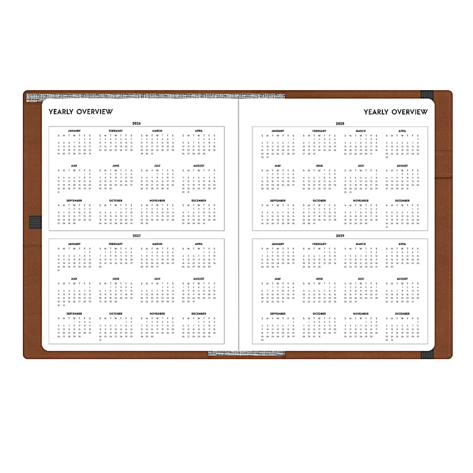 2026 Blue Sky Professional Weekly/Monthly Planner, 7” x 9”, Tan, January To December, 152946