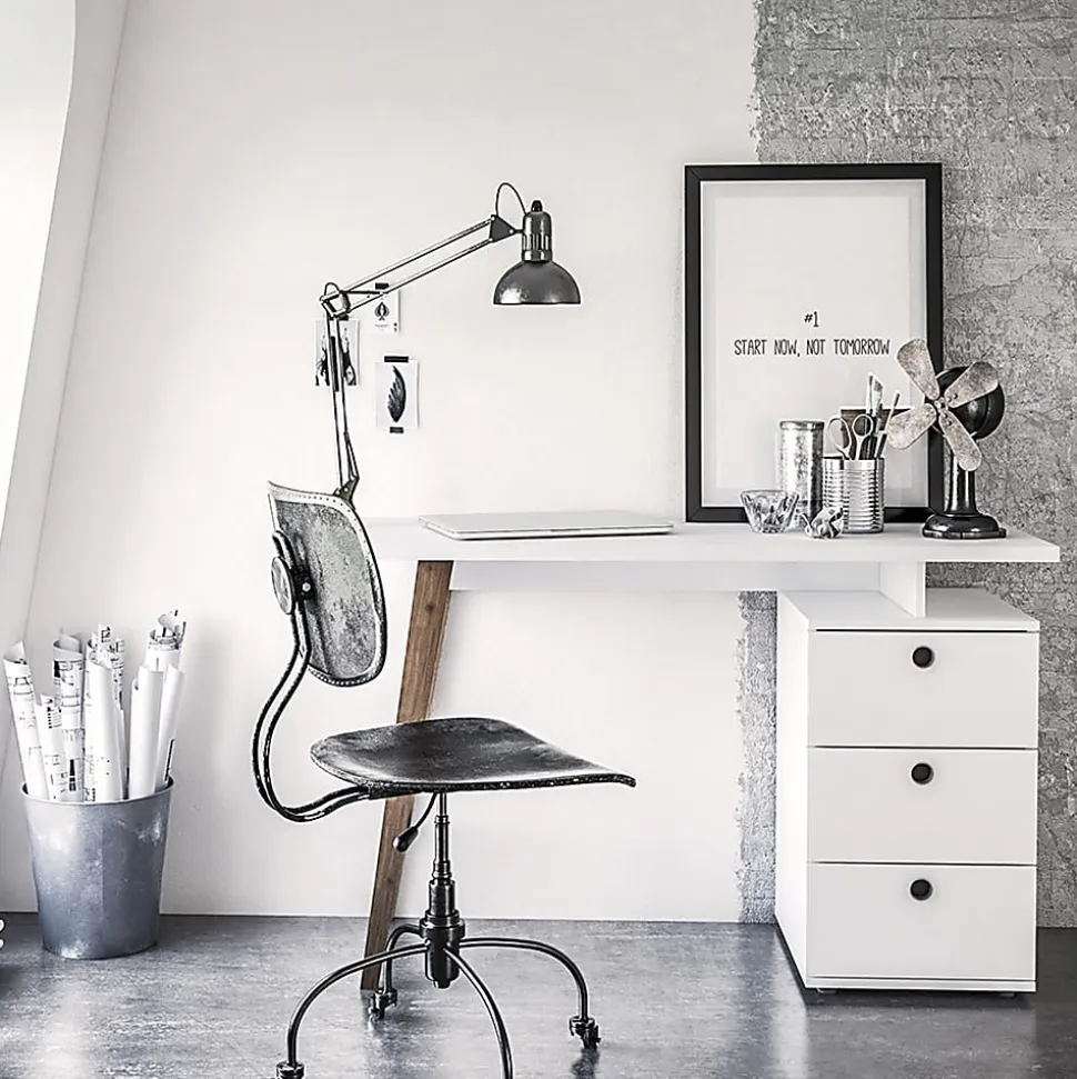 Boahaus Tokyo 48"W Computer Desk, White