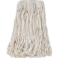 Boardwalk® Banded Cotton Mop Heads, #24, White, Pack Of 12
