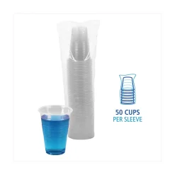 Boardwalk® Plastic Cold Cups, 16 Oz, Clear, Pack Of 50 Cups