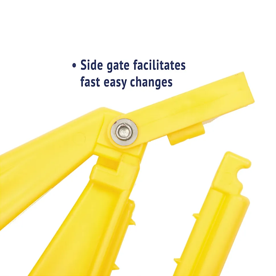 Boardwalk® Quick-Change Side-Latch Mop-Head Handle, Yellow