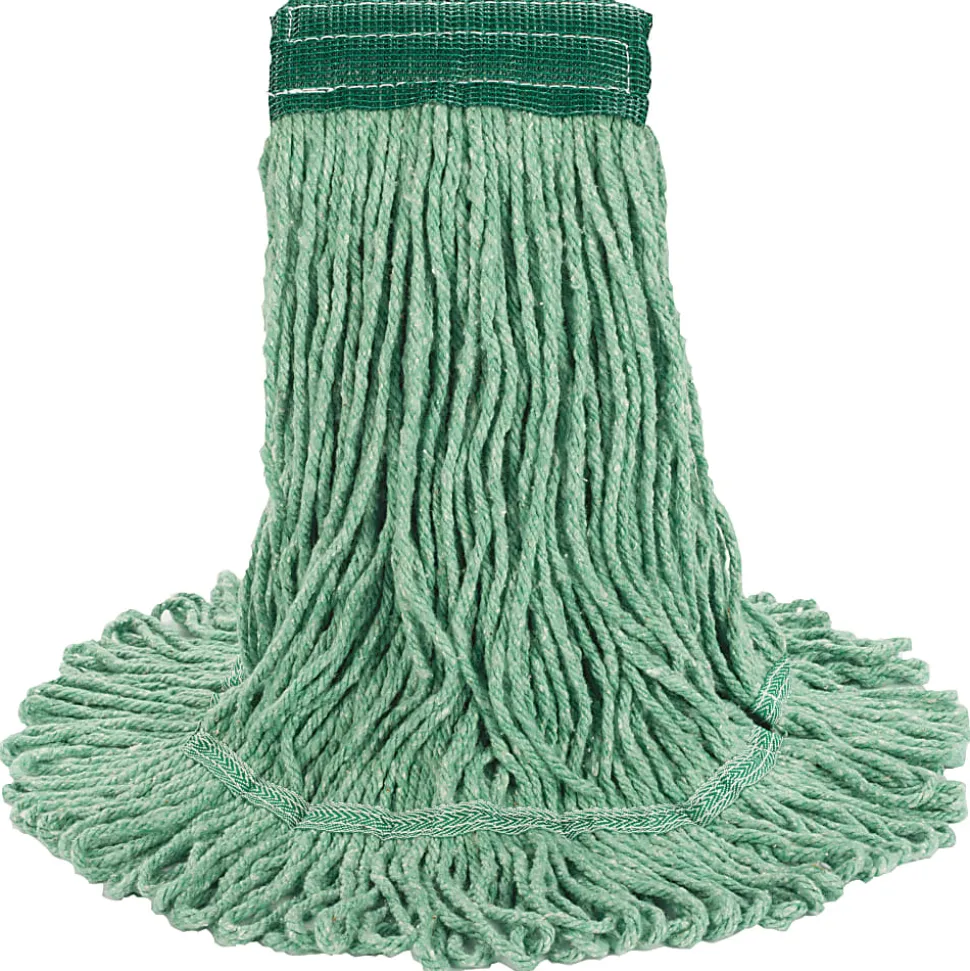 Boardwalk® Super Loop Wet Mop Head, Medium, Green