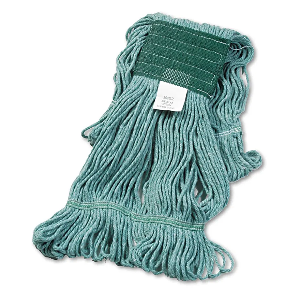 Boardwalk® Super Loop Wet Mop Head, Medium, Green