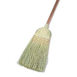Boardwalk Yucca Corn Fiber Warehouse Brooms, 56", Natural, Pack Of 12