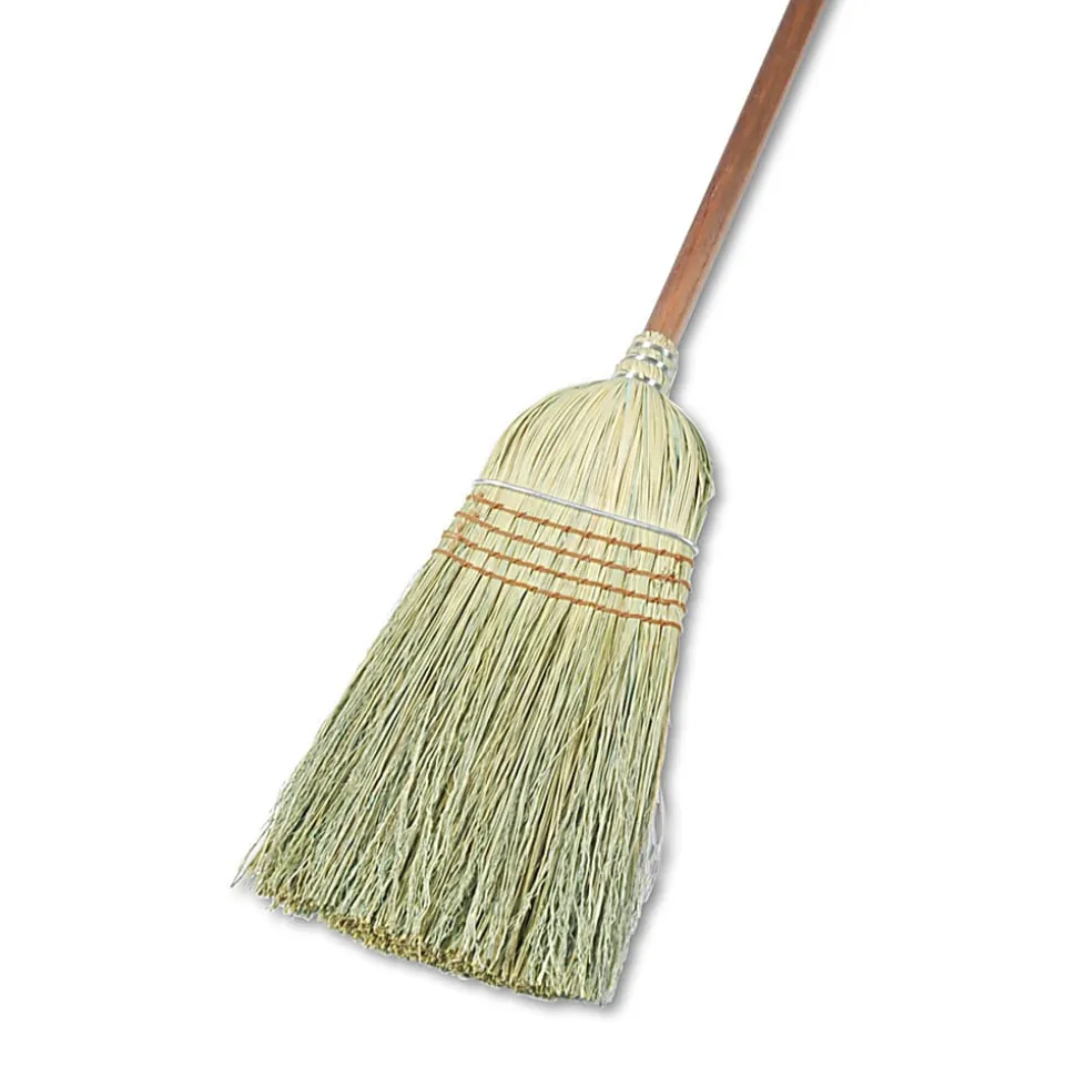 Boardwalk Yucca Corn Fiber Warehouse Brooms, 56", Natural, Pack Of 12