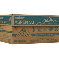 Boise® ASPEN® 30 Multi-Use Printer & Copy Paper, 10 Reams, White, Letter Size, 5000 Sheets Per Case- 054901-CTN