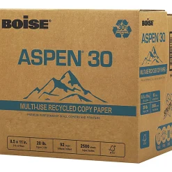 Boise® ASPEN® 30 SPLOX® Paper, Speed-Loading Reamless Paper, Letter Size (8 1/2