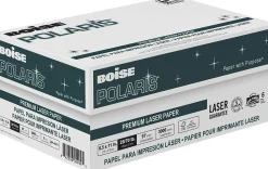 Boise POLARIS® Premium Laser Paper, 6 Reams, White, Letter Size (8 1/2" x 11"), 500 Sheets Per Ream, FSC® Certified, 28 Lb, 98 Brigtness