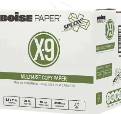 Boise® X-9® SPLOX® Reamless Multi-Use Printer & Copy Paper, 5 Reams, White, Letter (8.5