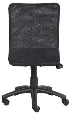 Boss Budget Mesh Armless Task Chair, Black