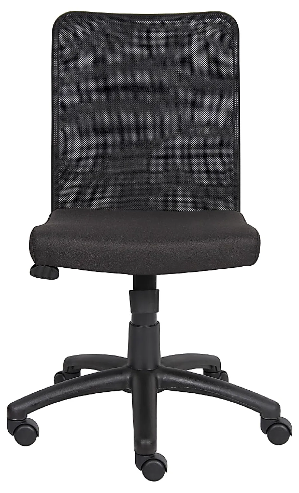 Boss Budget Mesh Armless Task Chair, Black