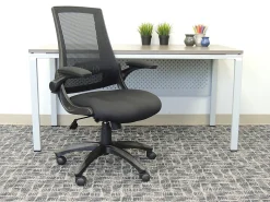 Boss Office Products Adjustable Mesh Task Chair, Black