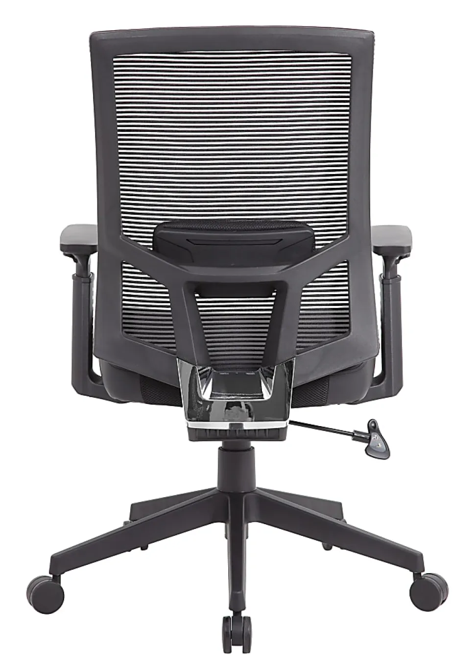 Boss Office Products Antimicrobial High-Back Task Chair With Arms, Black