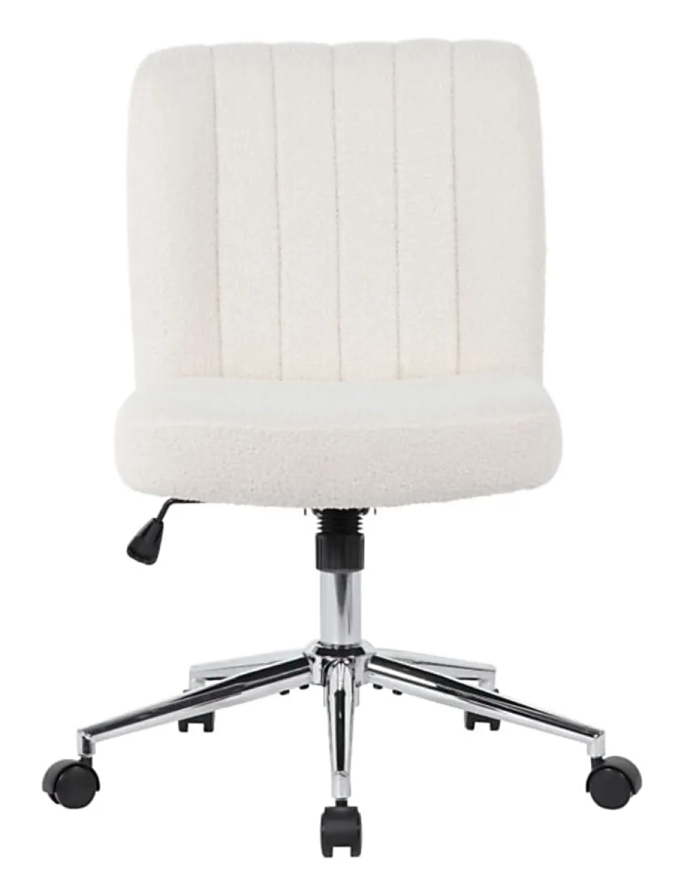 Boss Office Products Boucle Fabric Mid-Back Task Chair, Cream