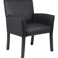 Boss Office Products Box-Arm Chair, Black