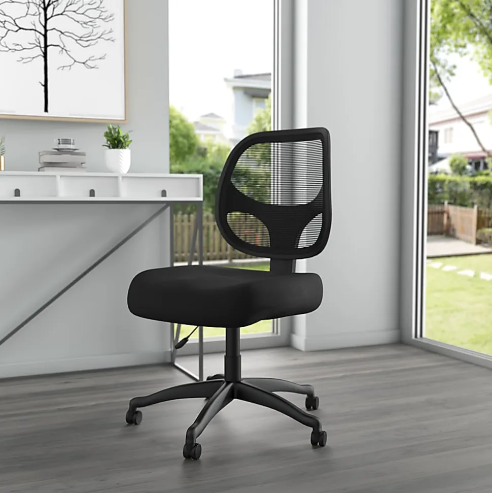 Boss Office Products Commercial Grade Ergonomic Mesh High-Back Task Chair, Black