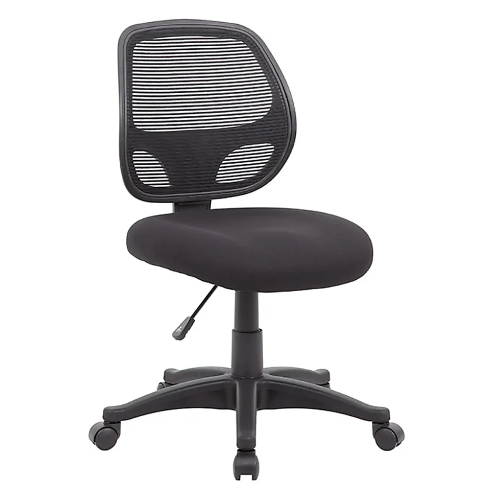 Boss Office Products Commercial Grade Ergonomic Mesh High-Back Task Chair, Black