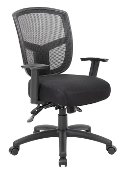 Boss Office Products Contract Mesh Mid-Back Task Chair, Black