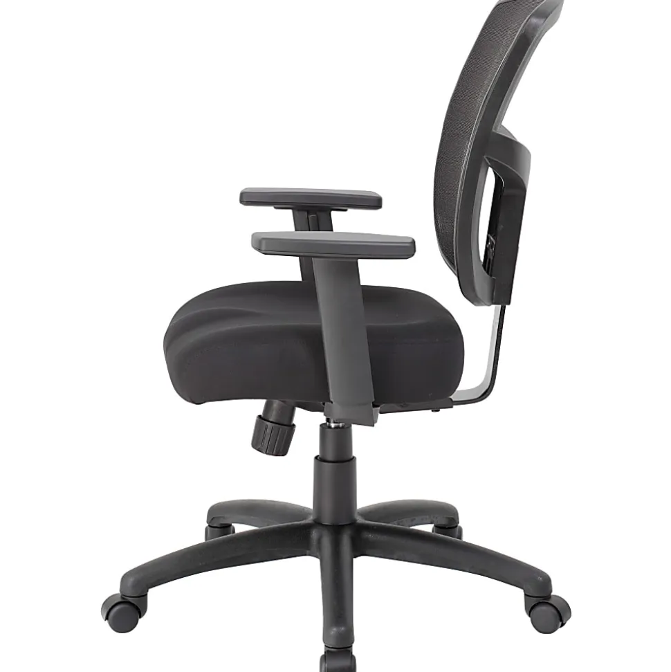Boss Office Products Contract Mesh High-Back Task Chair, Black
