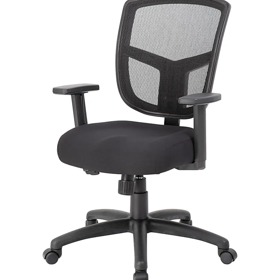 Boss Office Products Contract Mesh High-Back Task Chair, Black