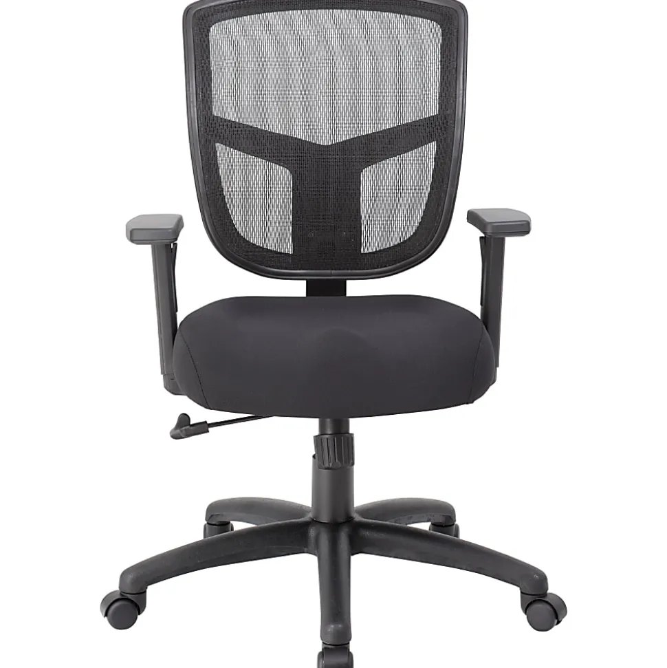 Boss Office Products Contract Mesh High-Back Task Chair, Black
