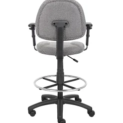 Boss Office Products Drafting Stool, Gray