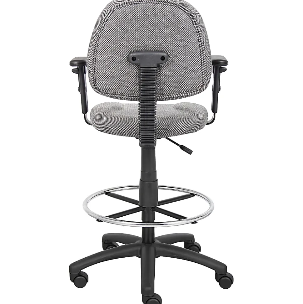 Boss Office Products Drafting Stool, Gray
