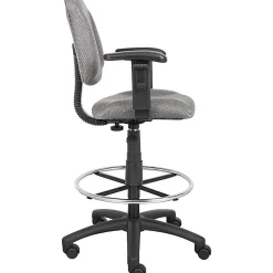 Boss Office Products Drafting Stool, Gray