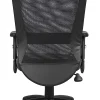 Boss Office Products Ergonomic LeatherPlus™ Bonded Leather/Mesh Web Chair, Black