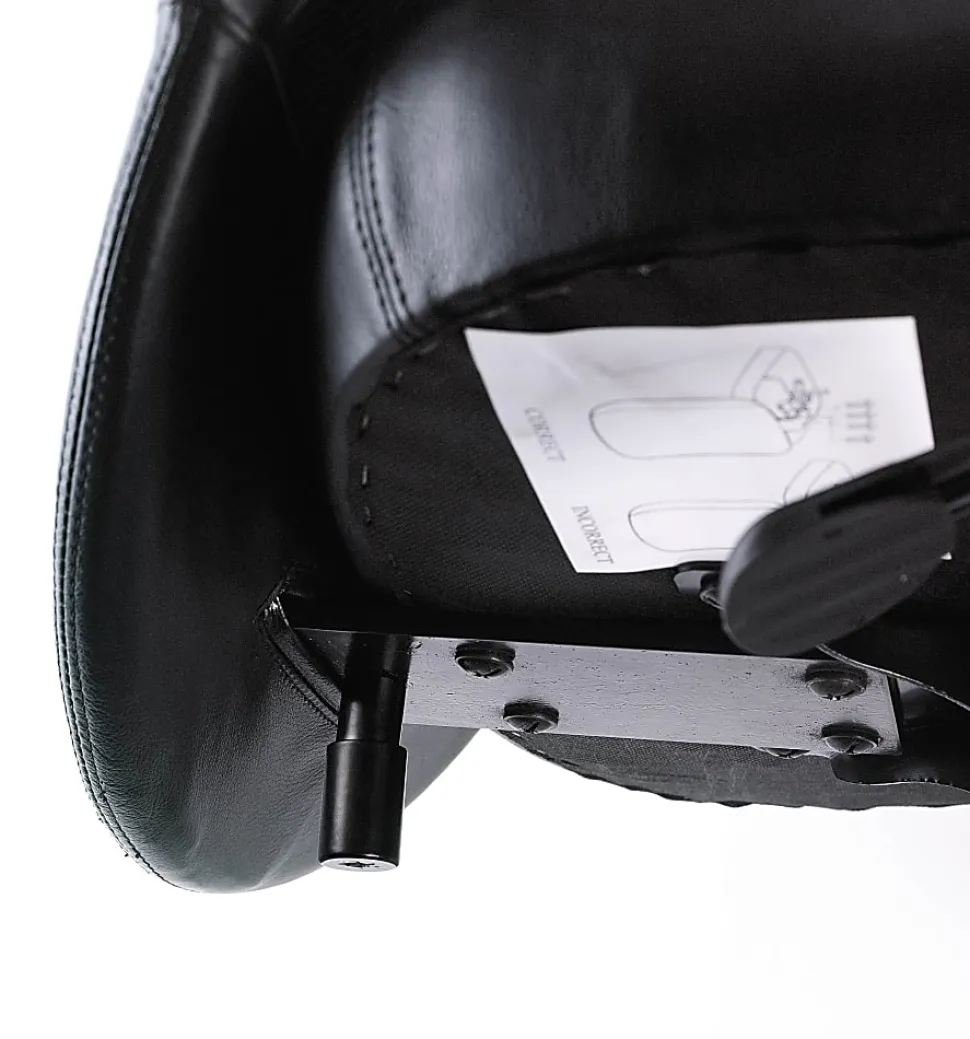 Boss Office Products Ergonomic LeatherPlus™ Bonded Leather/Mesh Web Chair, Black
