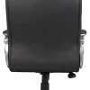Boss Office Products Ergonomic Vinyl High-Back Chair, Black/Pewter