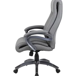 Boss Office Products Ergonomic High-Back Chair, Gray/Gun Metal