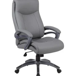 Boss Office Products Ergonomic High-Back Chair, Gray/Gun Metal