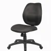 Boss Office Products Ergonomic Fabric Mid-Back Task Office Chair Without Arms, Black