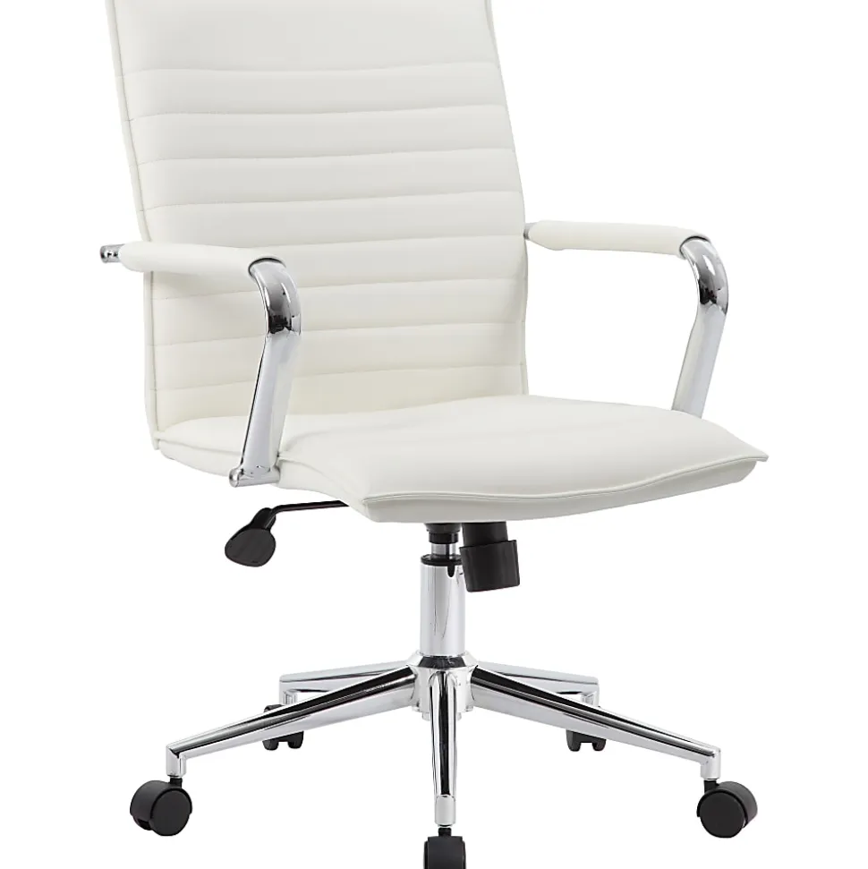 Boss Office Products Ergonomic Mesh High-Back Task Chair, Black