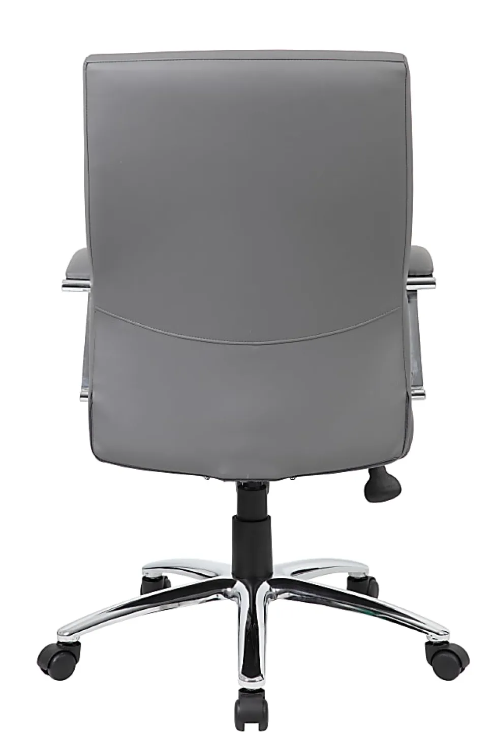Boss Office Products Ergonomic High-Back Chair, Gray/Chrome/Gray
