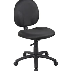 Boss Office Products Fabric Wide Back Task Chair, Black