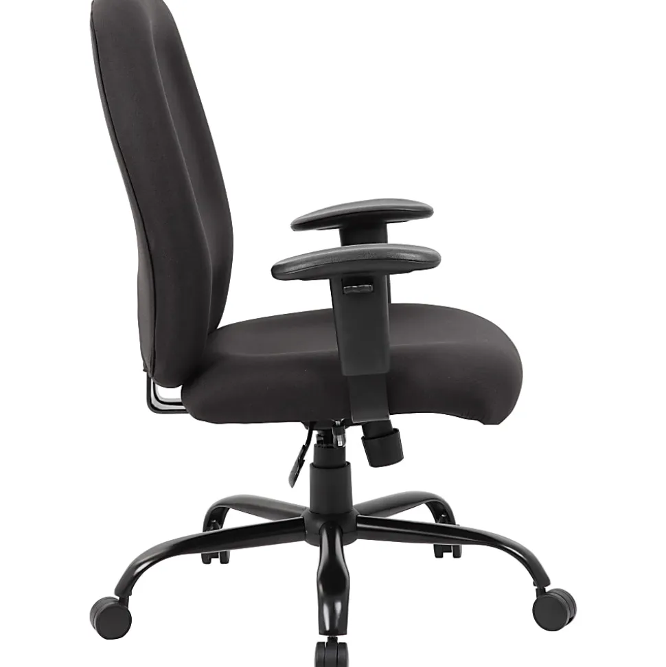 Boss Office Products Heavy-Duty Fabric Task Chair, Black