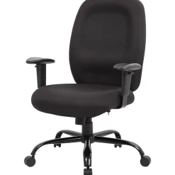 Boss Office Products Heavy-Duty Fabric Task Chair, Black