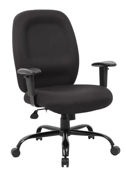 Boss Office Products Heavy-Duty Fabric Task Chair, Black