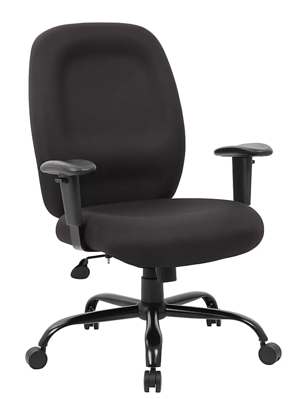 Boss Office Products Heavy-Duty Fabric Task Chair, Black