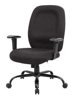 Boss Office Products Heavy-Duty Fabric Task Chair, Black