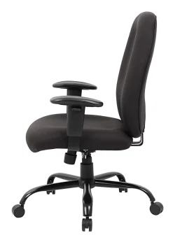 Boss Office Products Heavy-Duty Fabric Task Chair, Black
