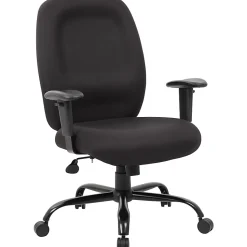 Boss Office Products Heavy-Duty Fabric Task Chair, Black