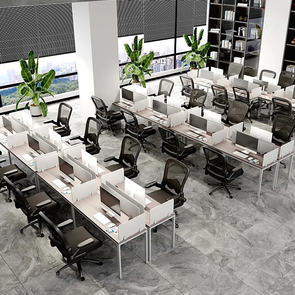 Boss Office Products Heavy-Duty Flip Arm Ergonomic Mesh High-Back Task Chair, Black