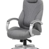 Boss Office Products Hinged Arm Ergonomic High-Back Chair, Gray