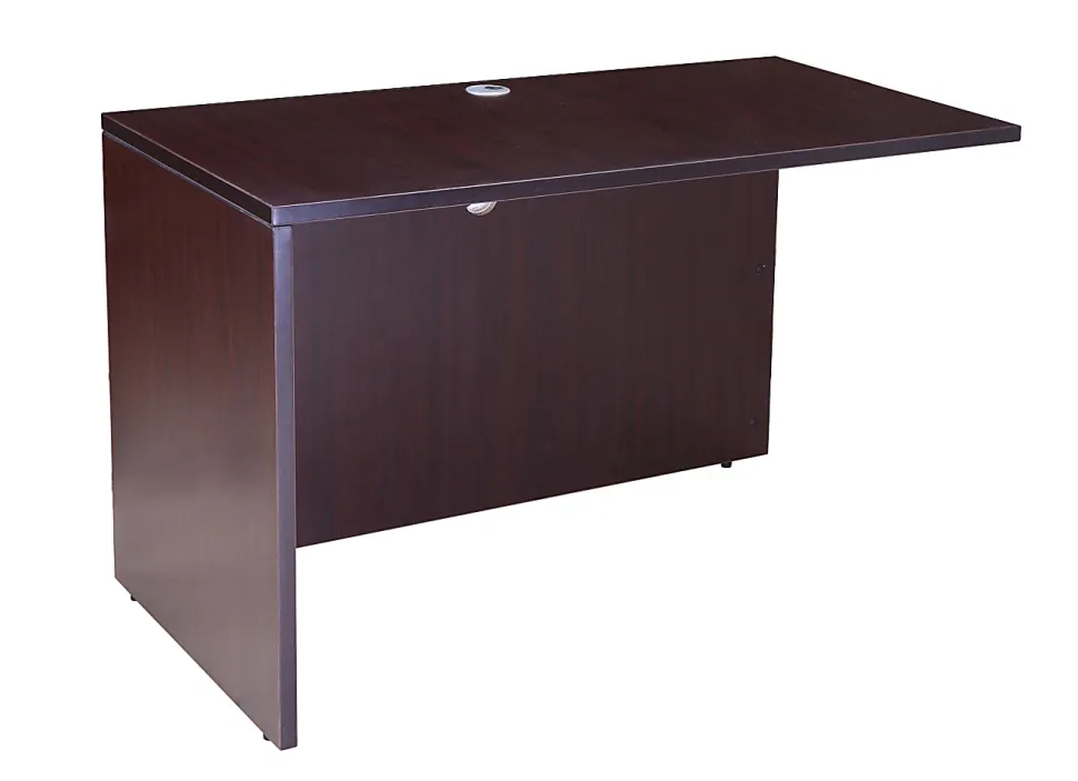 Boss Office Products Holland Series 71"W Executive L-Shaped Corner Desk With 2 File Storage Pedestals, Mocha